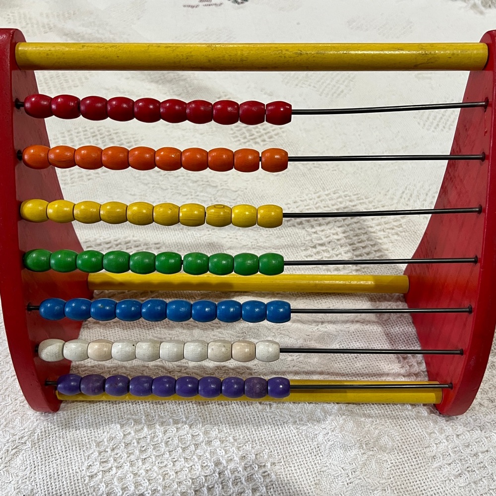 Vintage Playskool Wooden Abacus